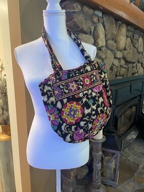 Vera Bradley quilted floral shoulder bag boho colorful purse